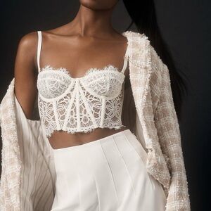 Anthropologie The Giselle Lace Bustier
